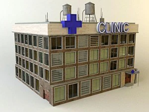 city clinic building 3D Model