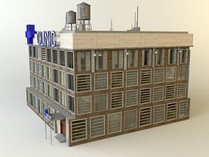 city clinic building 3D Model