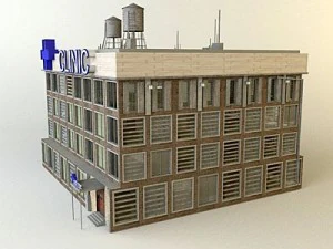 city clinic building 3D Model