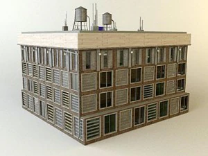 city clinic building 3D Model