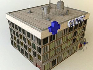 city clinic building 3D Model