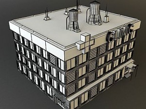 city clinic building 3D Model