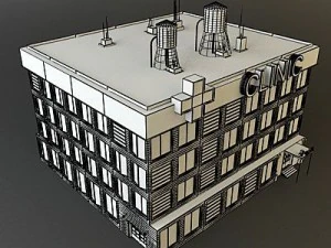 city clinic building 3D Model