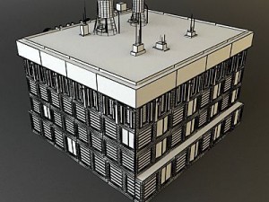 city clinic building 3D Model