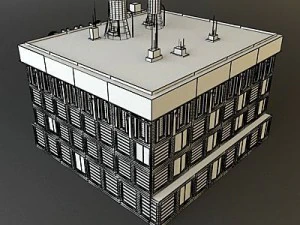 city clinic building 3D Model