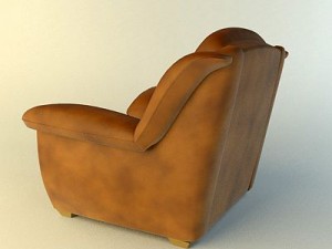 leather furniture set 3D Model