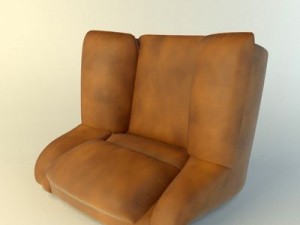 leather furniture set 3D Model