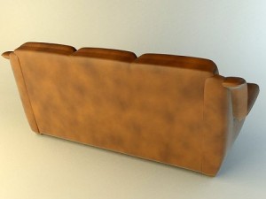 leather furniture set 3D Model