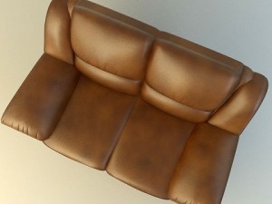 leather furniture set 3D Model