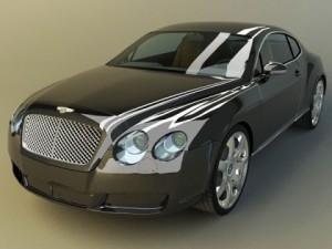 bentley continental gt 3D मॉडल