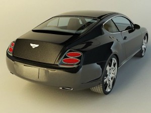 bentley continental gt 3D मॉडल