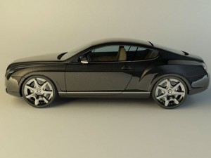 bentley continental gt 3D मॉडल