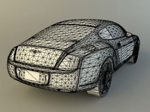 bentley continental gt 3D मॉडल