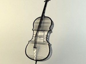 violoncello 3D Model