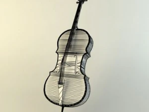 violoncello 3D Model