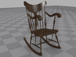 rockingchair 3Dモデル