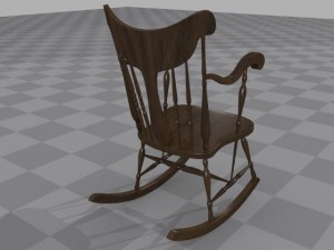 rockingchair 3Dモデル