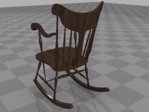 rockingchair 3Dモデル