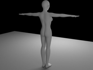 adult female model Modèle 3D