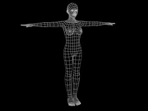 adult female model Modèle 3D