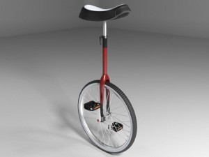 unicycle 3D Model