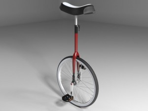 unicycle 3D 模型