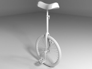 unicycle 3D 模型