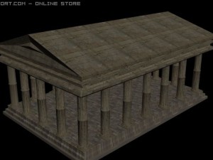 greek temple Model 3D