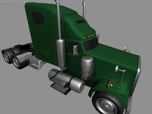 freightliner classic xmax 3D Model .c4d .max .obj .3ds .fbx .stl .blend