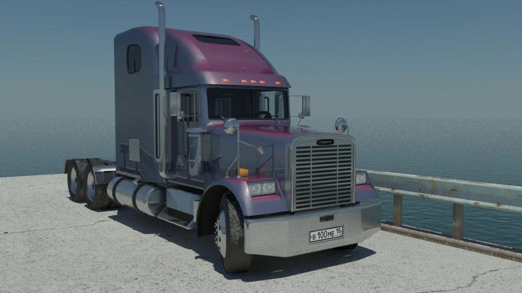 freightliner classic xl 3D Model .c4d .max .obj .3ds .fbx .stl .blend 