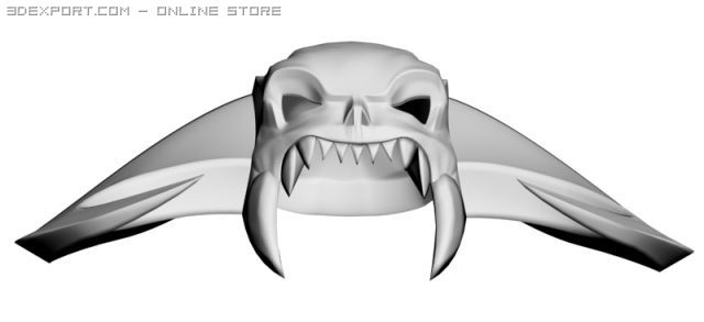 bone helmet 3D Модель .c4d .max .obj .3ds .fbx .stl .blend 