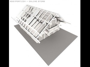 glass house 3Dモデル