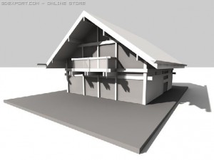 glass house Model 3D