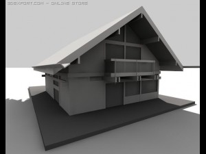 glass house Model 3D
