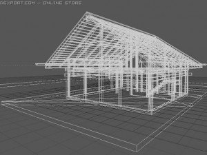 glass house Model 3D