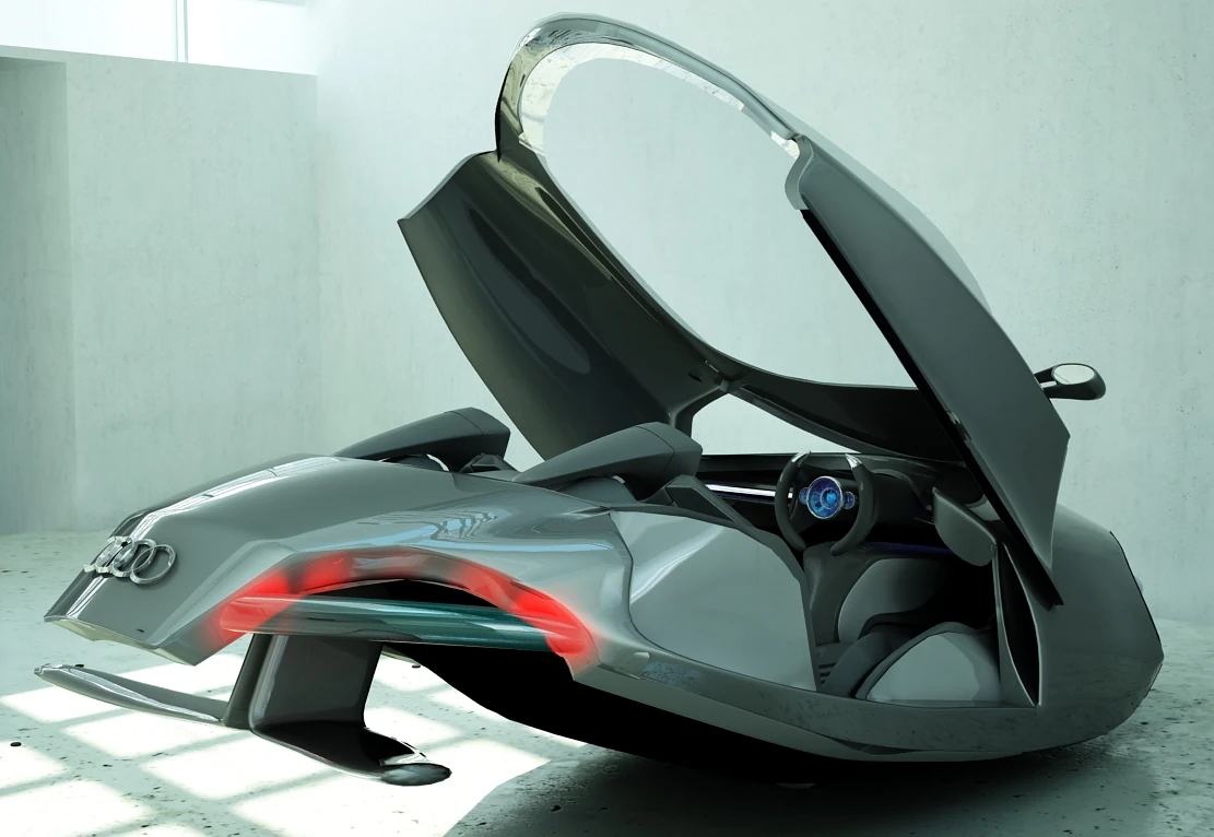 audi shark car model 3D Model .c4d .max .obj .3ds .fbx .stl .blend 