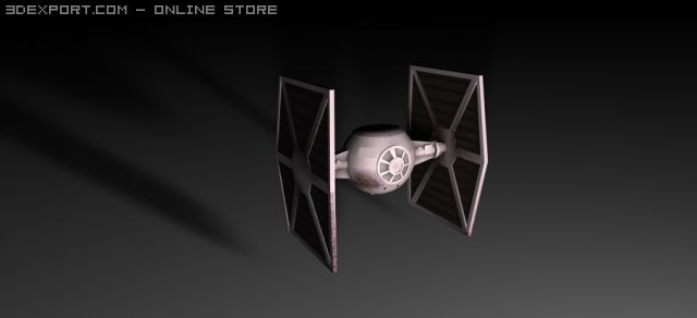 tie fighter 3D Модель .c4d .max .obj .3ds .fbx .stl .blend 