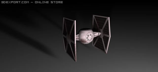 tie fighter 3D Model .c4d .max .obj .3ds .fbx .stl .blend 