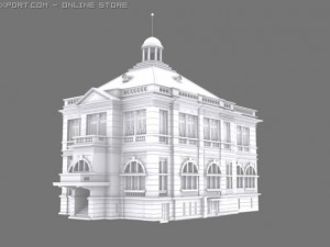 colonial building 3D-Modell