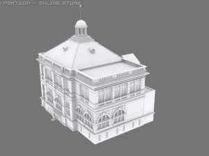 colonial building Modelo 3D