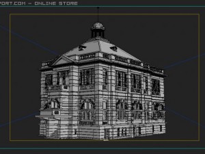 colonial building Modelo 3D