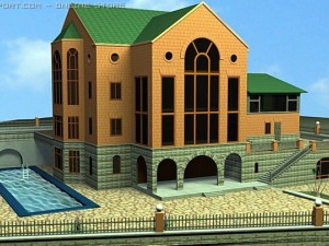residential house 3D 모델