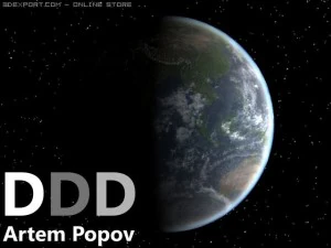 planeta terra Modelo 3D