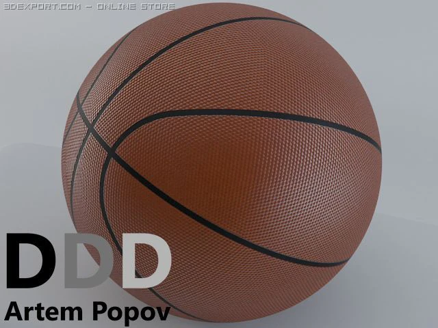 pallacanestro Modello 3D .c4d .max .obj .3ds .fbx .stl .blend 