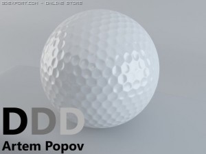 golf ball 3D 모델