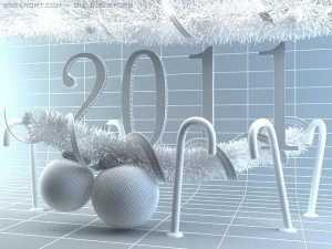 novo ano de 2011 Modelo 3D