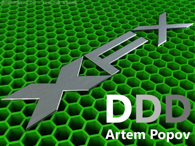 xfx logo 3D Model .c4d .max .obj .3ds .fbx .stl .blend 