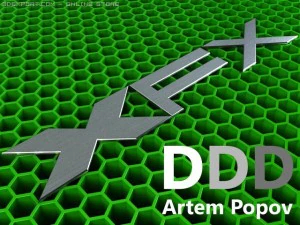 logotipo xfx Modelo 3D