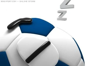 sleepy soccer ball 3D Model