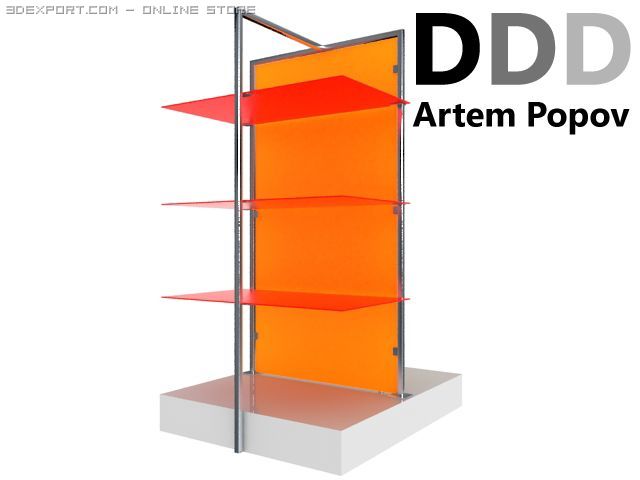 shelves 3D Модель .c4d .max .obj .3ds .fbx .stl .blend 